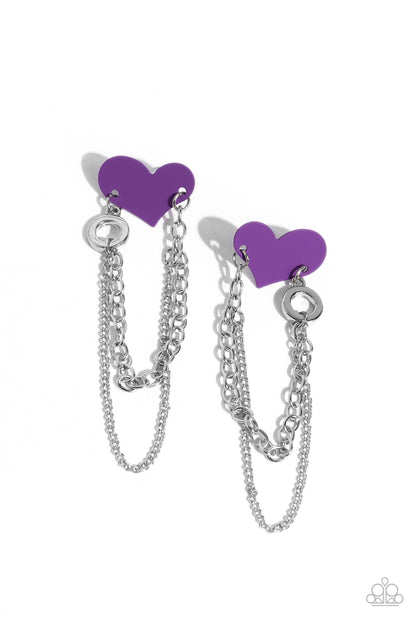 Altered Affection Purple Earrings - Jewelry by Bretta