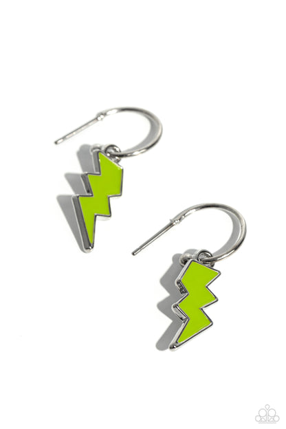 Lightning Limit Green Earrings - Jewelry by Bretta
