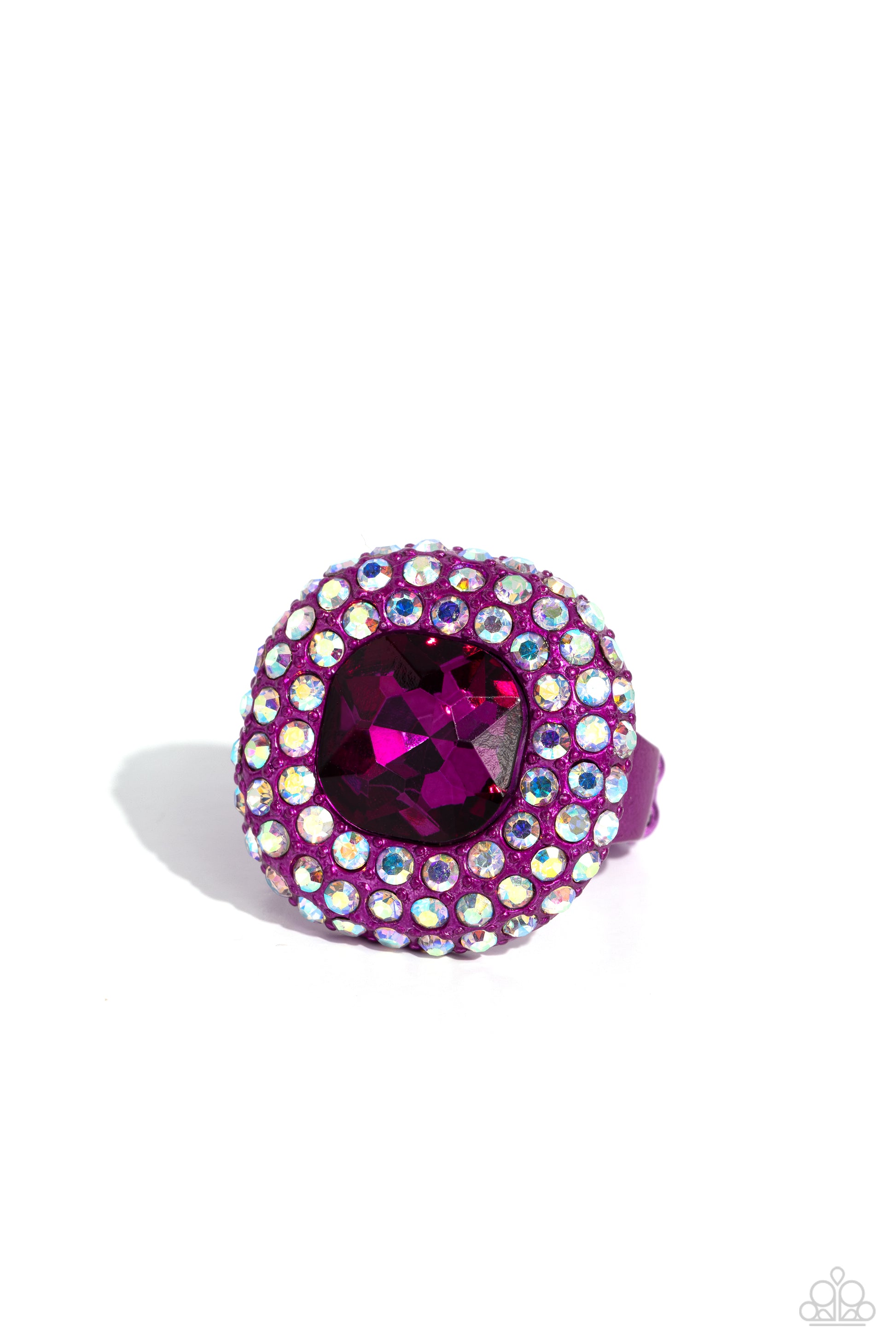 Glistening Grit Pink Ring - Jewelry by Bretta