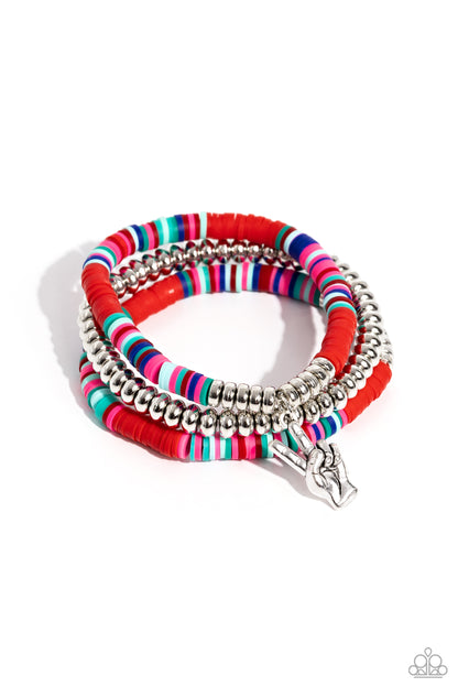 Peaceful Potential Red Bracelet - Jewelry by Bretta