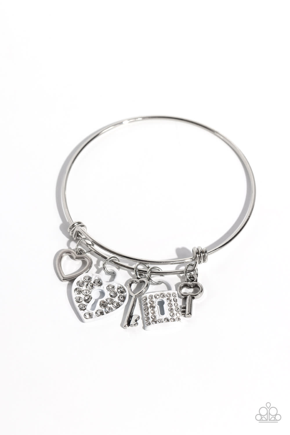 Locked Legacy White Bracelet - Jewelry by Bretta
