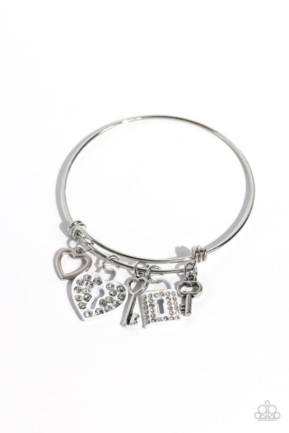 Locked Legacy White Bracelet - Jewelry by Bretta