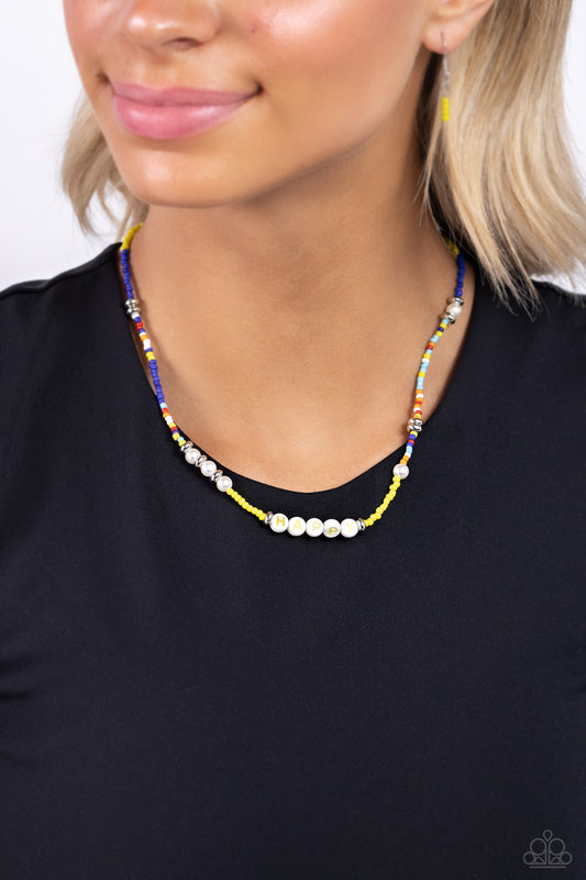 Happy to See You Yellow Necklace - Jewelry by Bretta