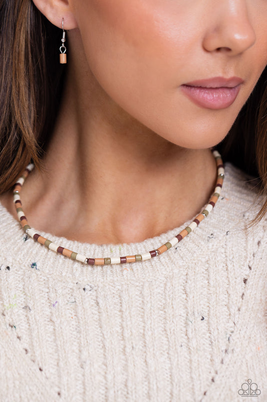 Natural Nonchalance Brown Necklace - Jewelry by Bretta