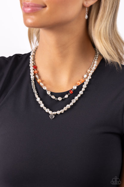 Pearl Pact Orange Necklace - Jewelry by Bretta