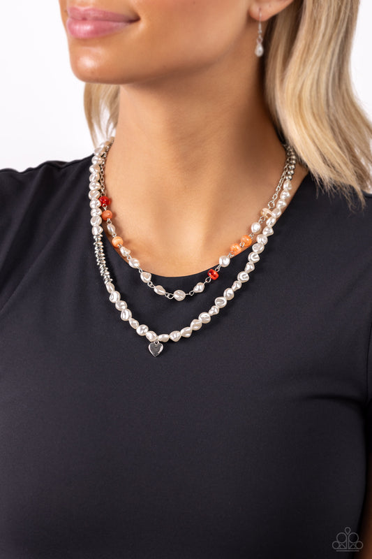 Pearl Pact Orange Necklace - Jewelry by Bretta