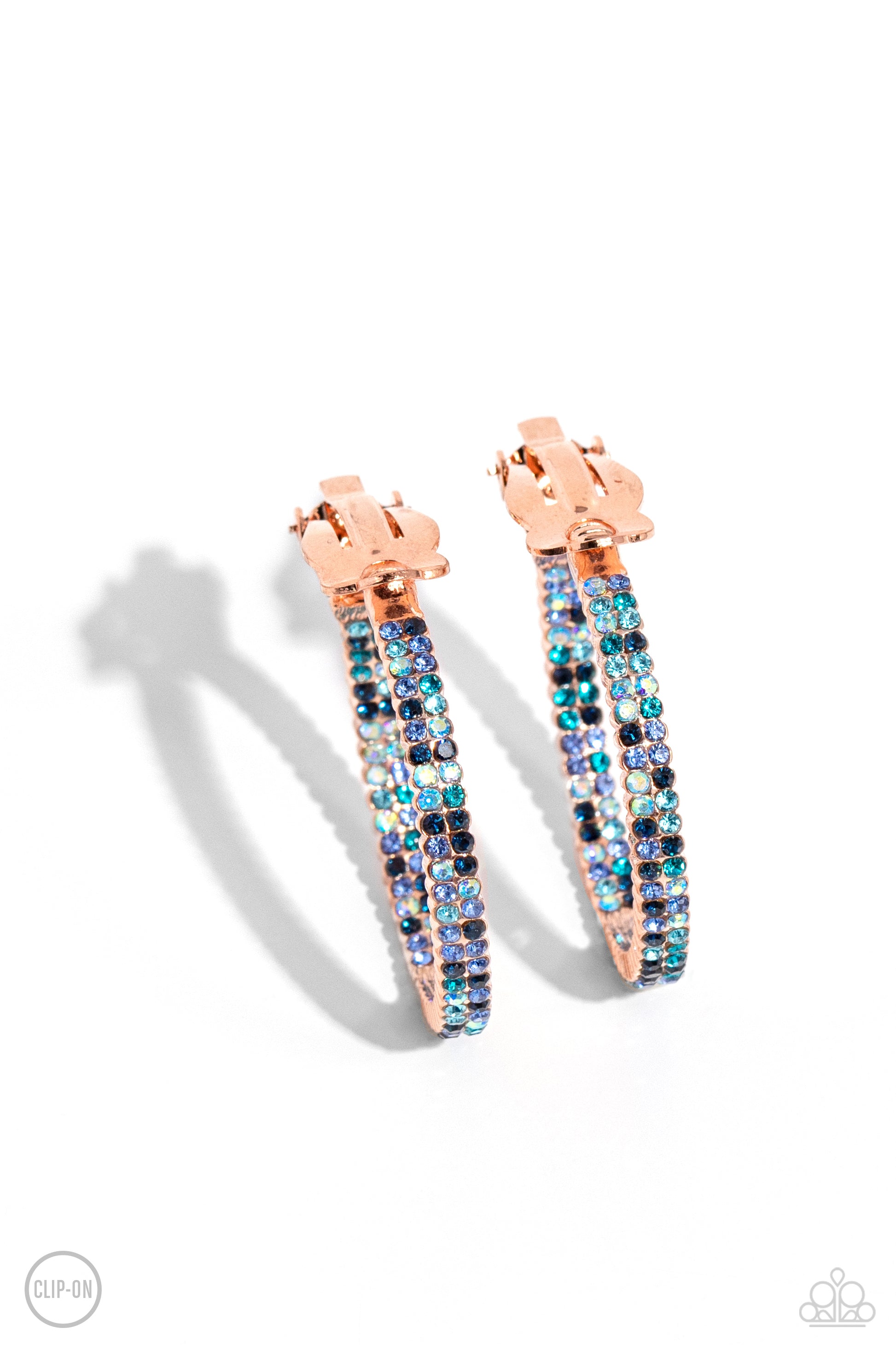 Outstanding Ombré Copper Hoop Earrings - Jewelry by Bretta
