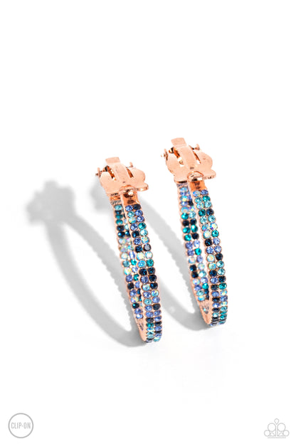 Outstanding Ombré Copper Hoop Earrings - Jewelry by Bretta