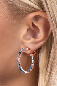 Outstanding Ombré Copper Hoop Earrings - Jewelry by Bretta