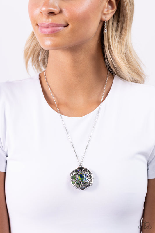 Flowering Fantasy Green Necklace - Jewelry by Bretta
