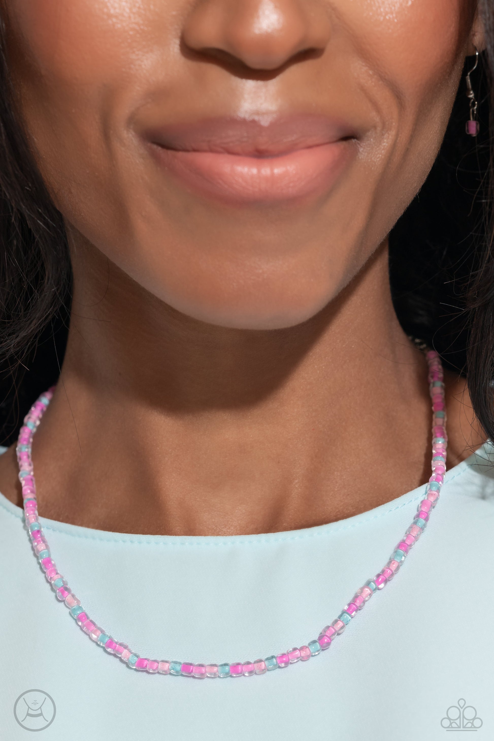 Colorfully GLASSY Pink Set - Jewelry by Bretta