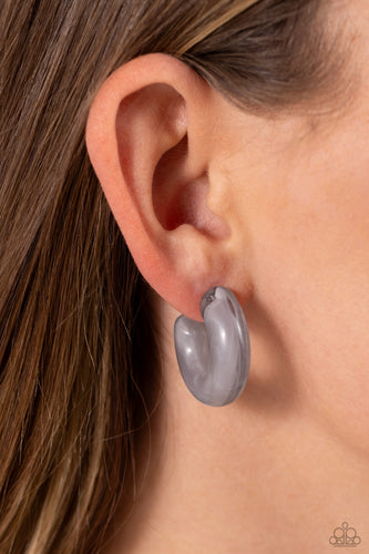 Acrylic Acclaim Silver Earrings - Jewelry by Bretta