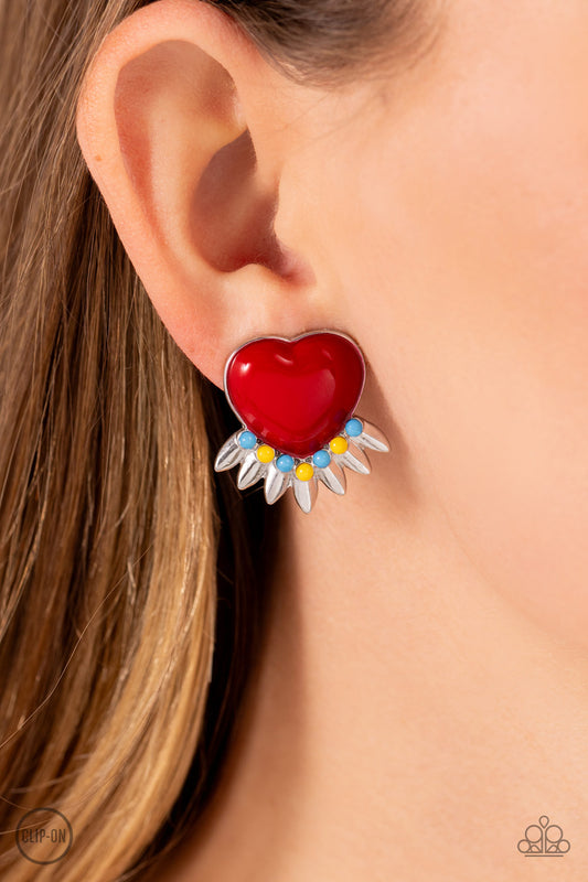 Spring Story Red Earrings - Jewelry by Bretta