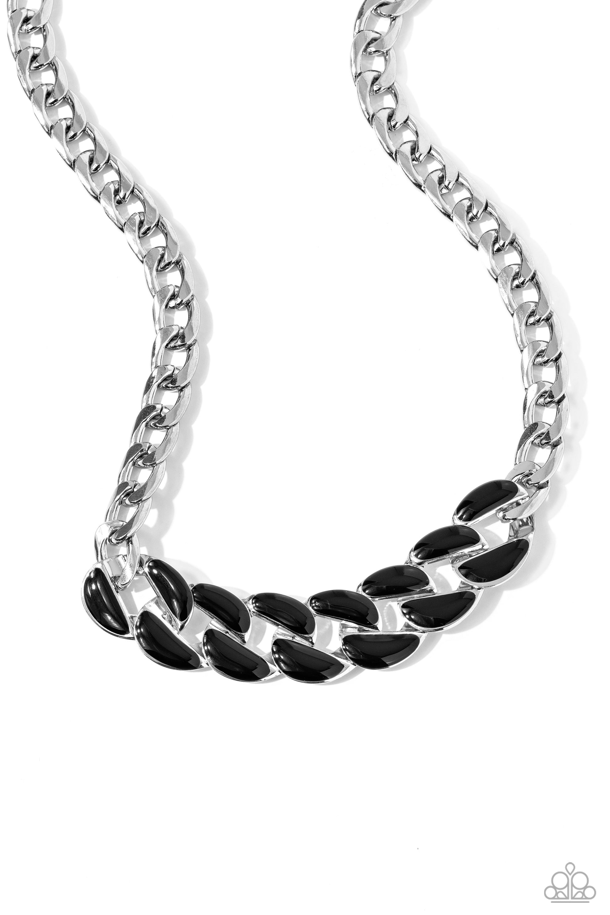 CURB Craze Black Necklace - Jewelry by Bretta