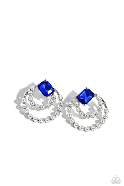 Double Standard Blue Earrings - Jewelry by Bretta