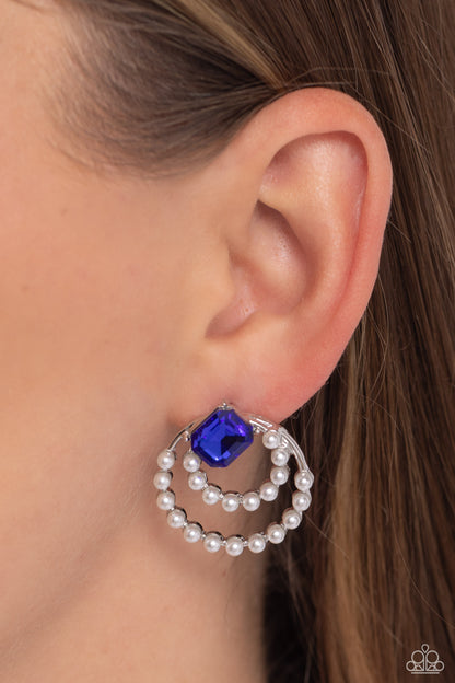 Double Standard Blue Earrings - Jewelry by Bretta