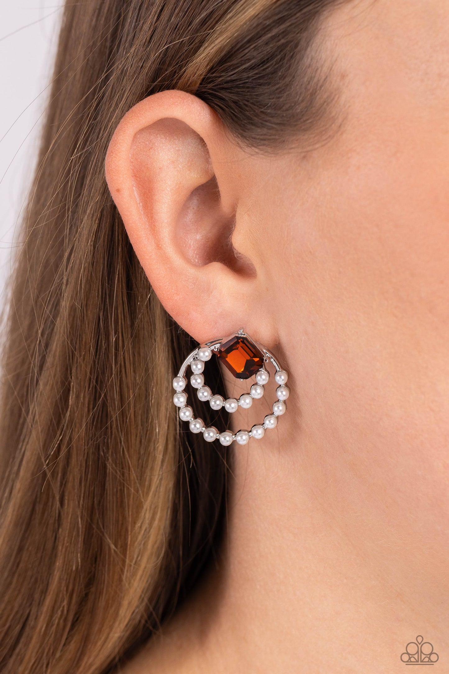 Double Standard Brown Earrings - Jewelry by Bretta