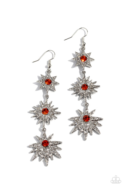 Stellar Series Orange Earrings - Jewelry by Bretta
