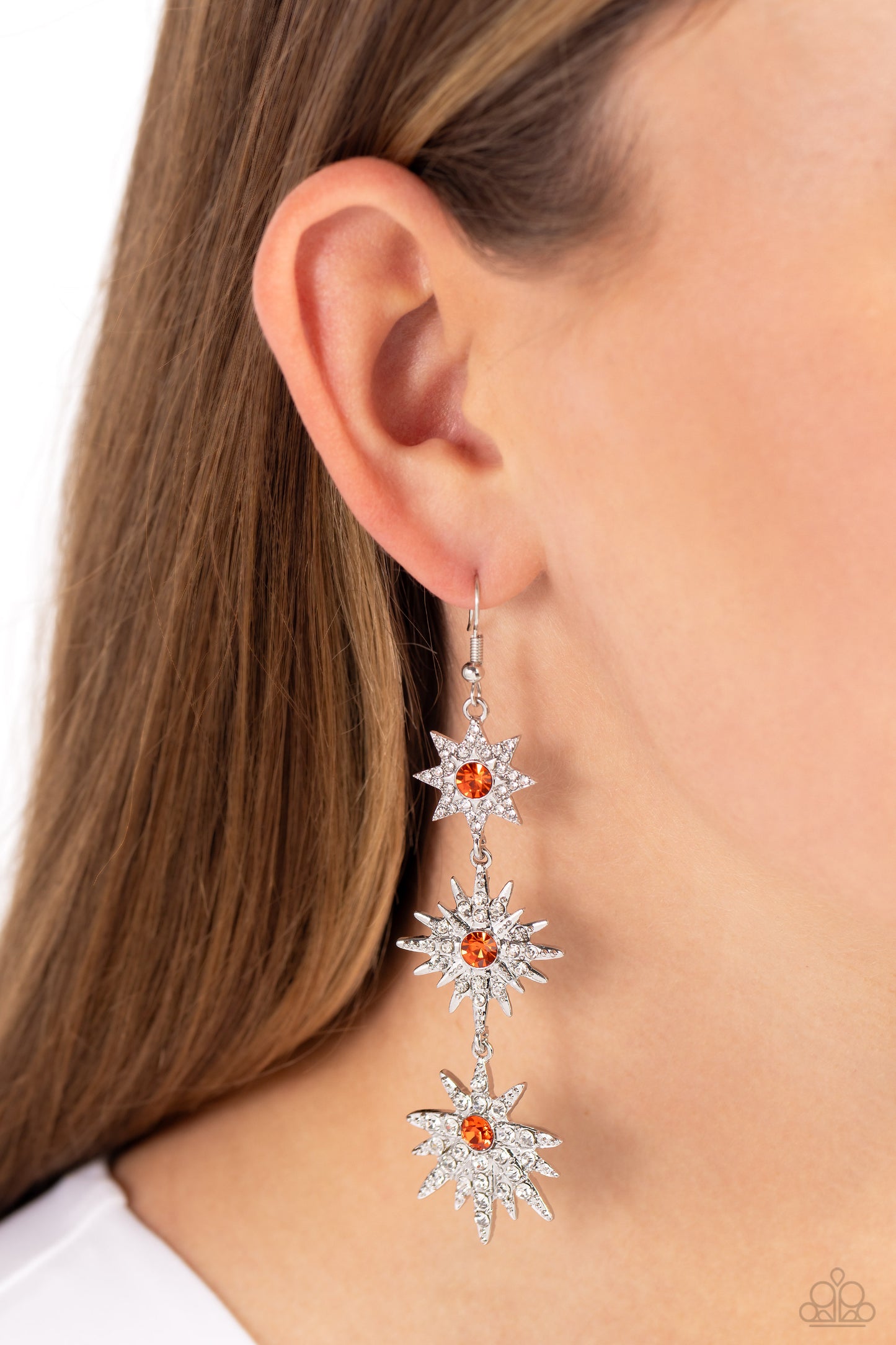 Stellar Series Orange Earrings - Jewelry by Bretta
