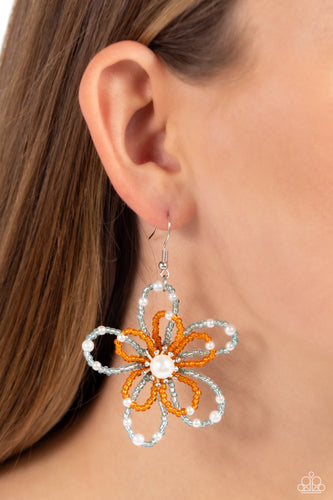 PEARL Crush Orange Earrings - Jewelry by Bretta