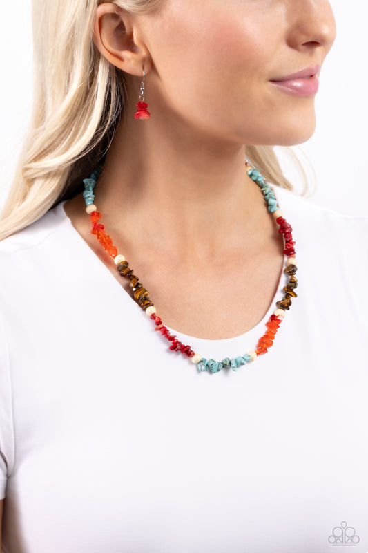 Soothing Stones Red Necklace - Jewelry by Bretta