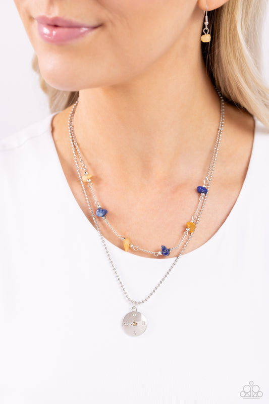 Sense of Direction Yellow Necklace - Jewelry by Bretta
