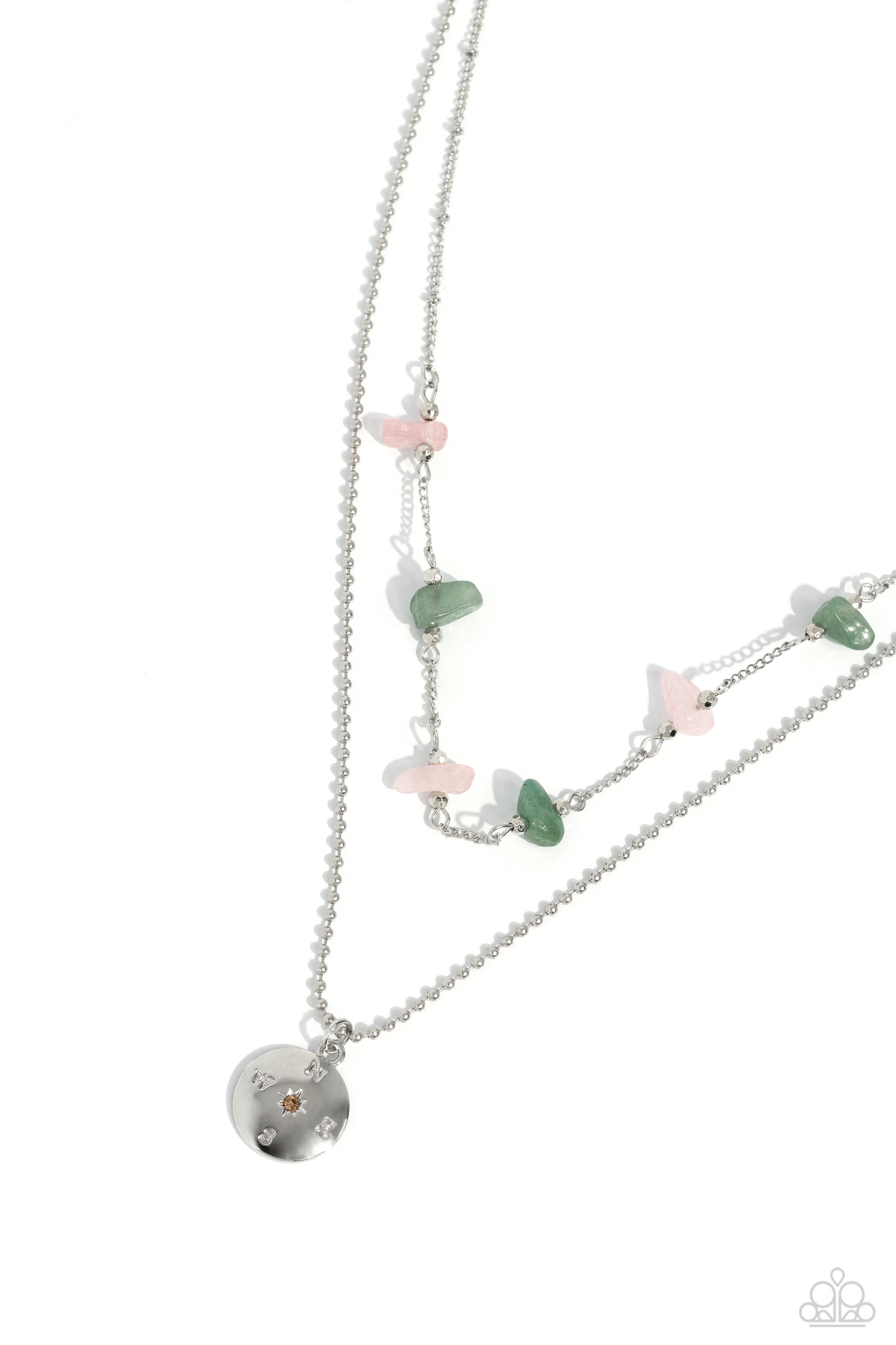 Sense of Direction Pink Necklace - Jewelry by Bretta