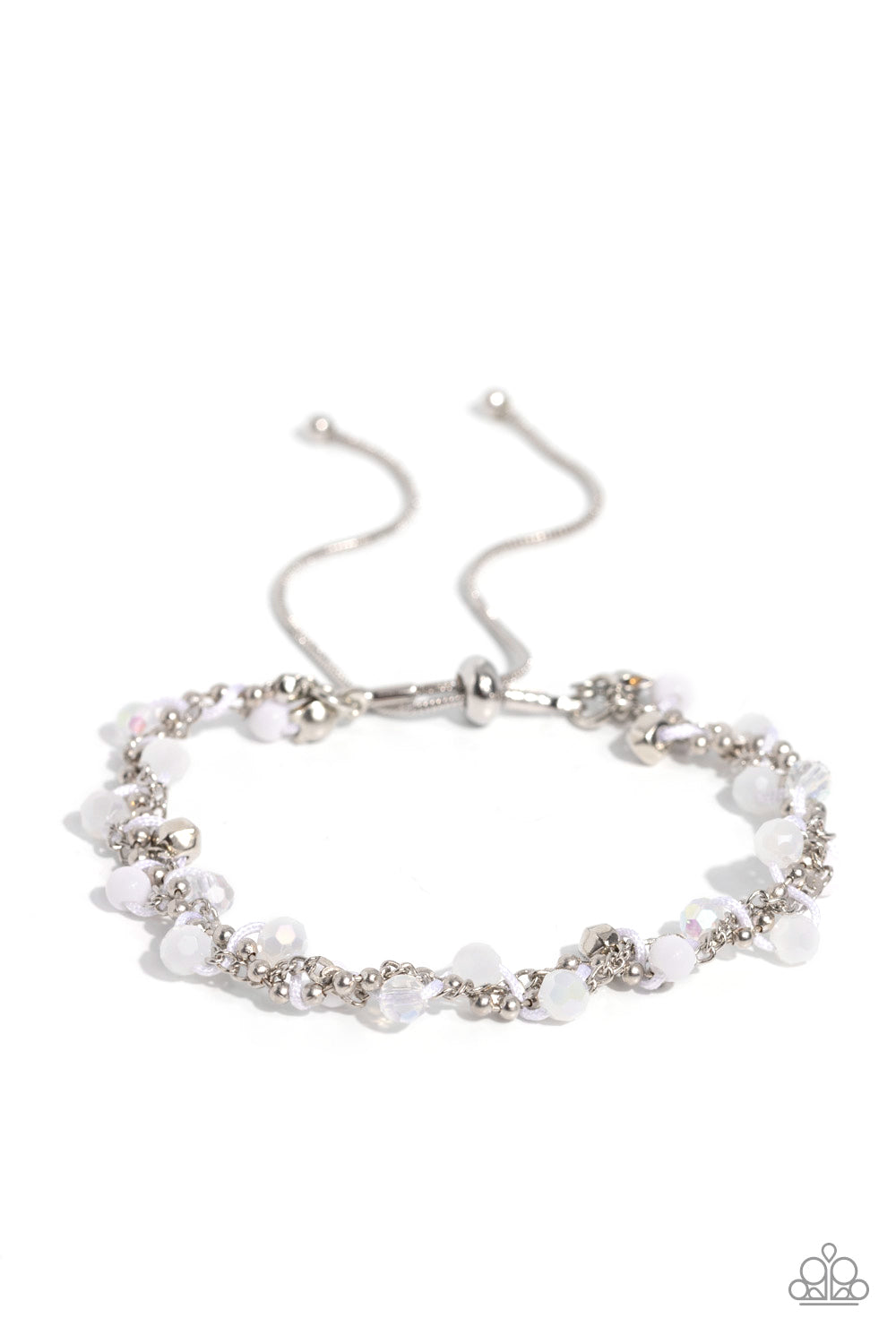 Show-Stopping Sass White Bracelet  - Jewelry by Bretta