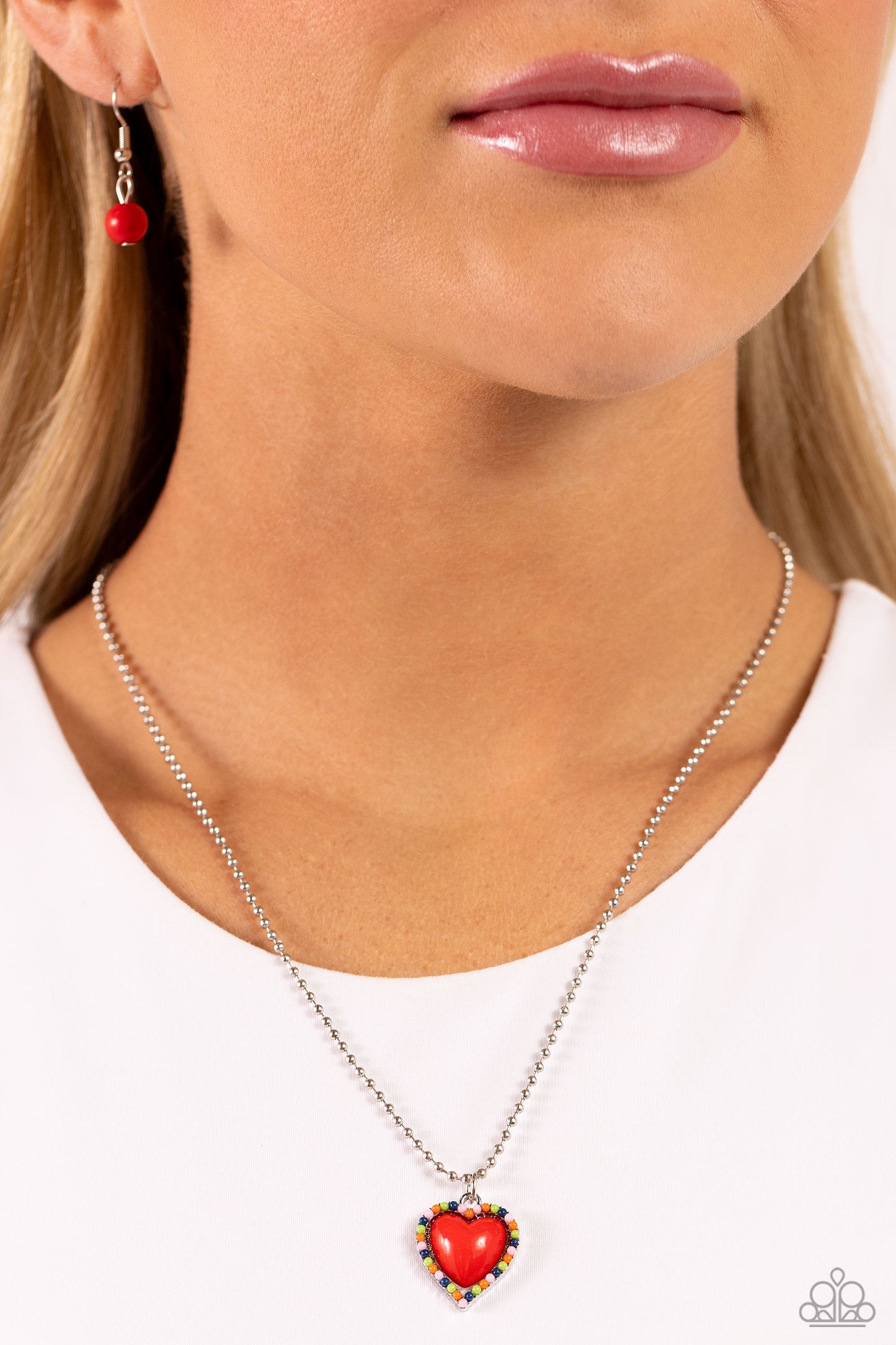 Romantic Ragtime Red Necklace - Jewelry by Bretta