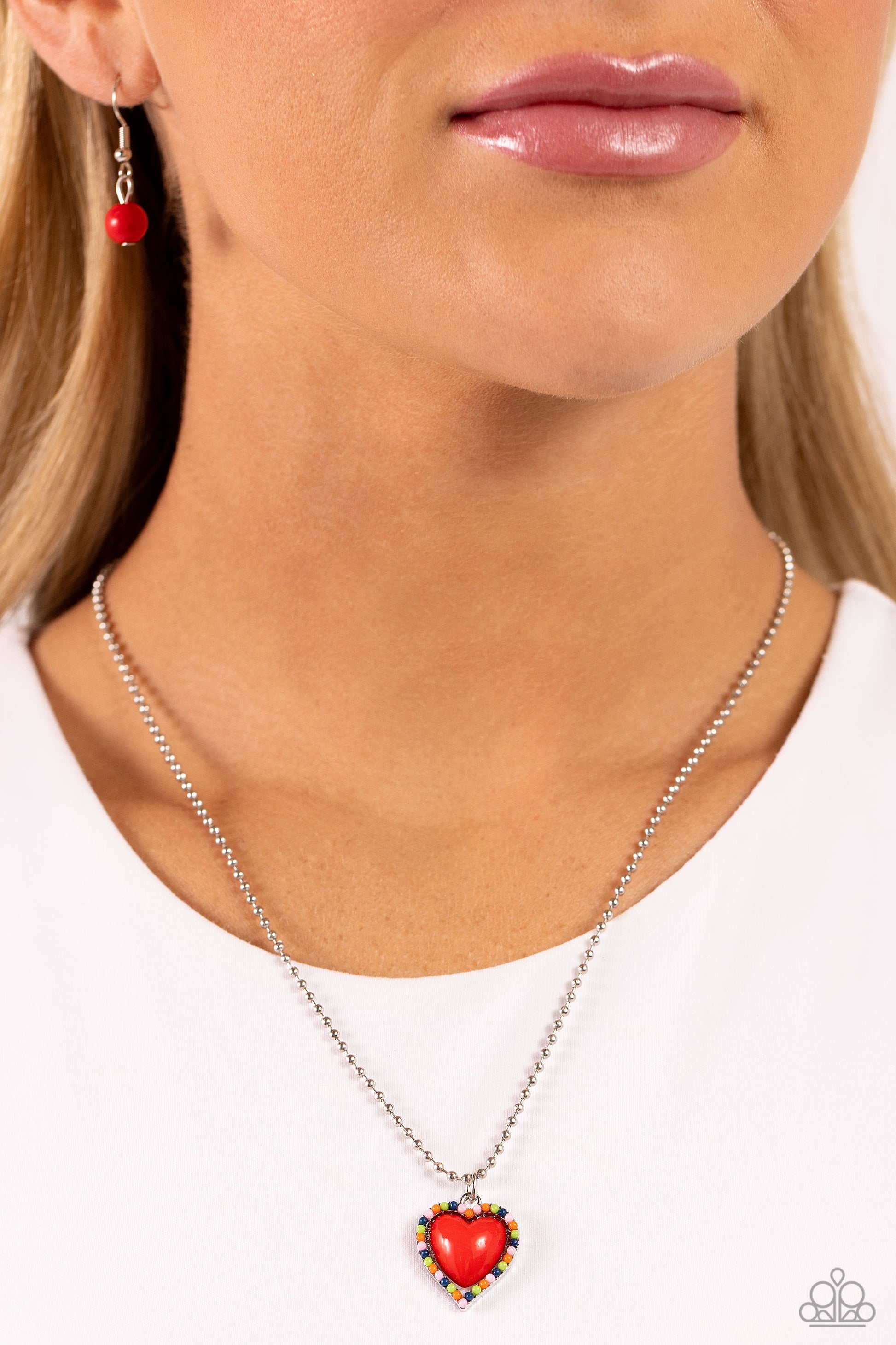 Romantic Ragtime Red Necklace - Jewelry by Bretta