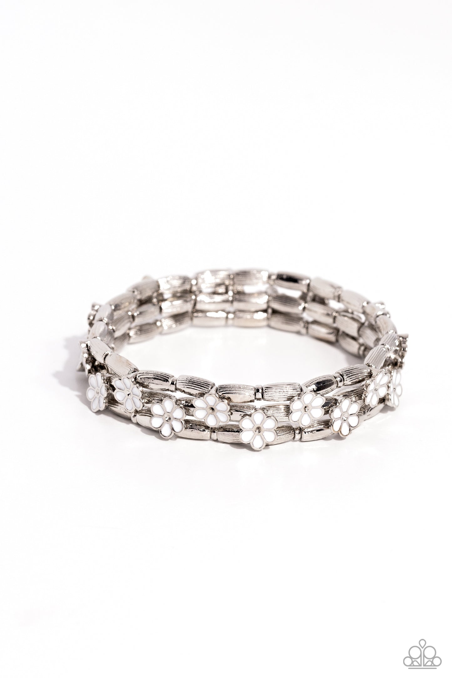 Scattered Springtime White Bracelet - Jewelry by Bretta