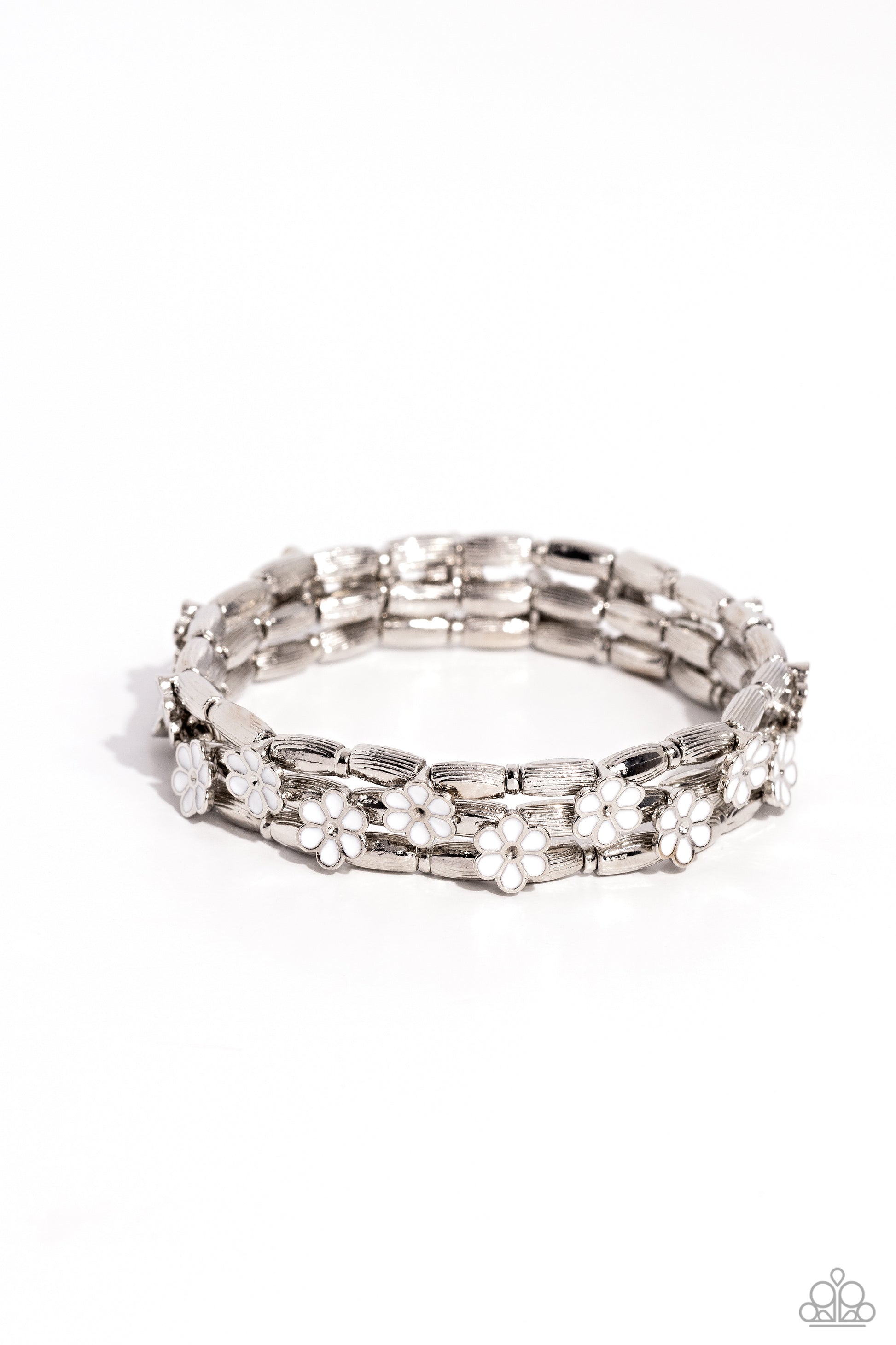 Scattered Springtime White Bracelet - Jewelry by Bretta