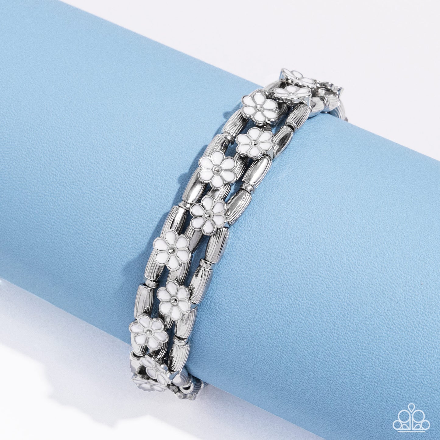 Scattered Springtime White Bracelet - Jewelry by Bretta