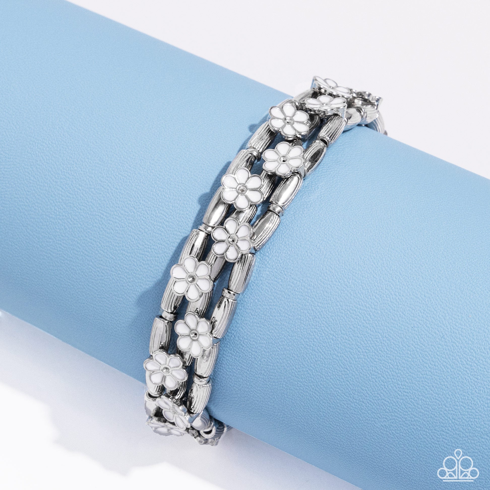 Scattered Springtime White Bracelet - Jewelry by Bretta