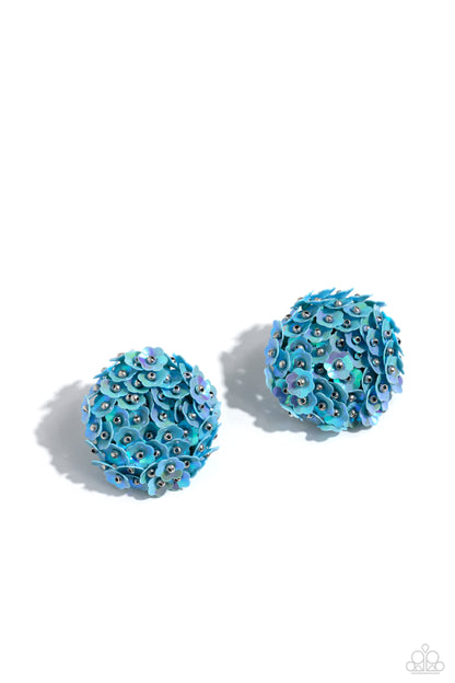 Corsage Character Blue Earrings - Jewelry by Bretta