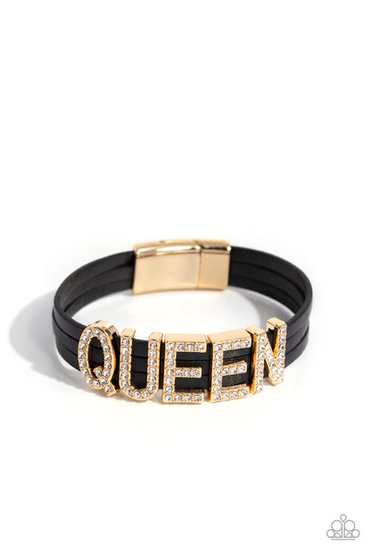Queen of My Life Gold Bracelet - Jewelry by Bretta