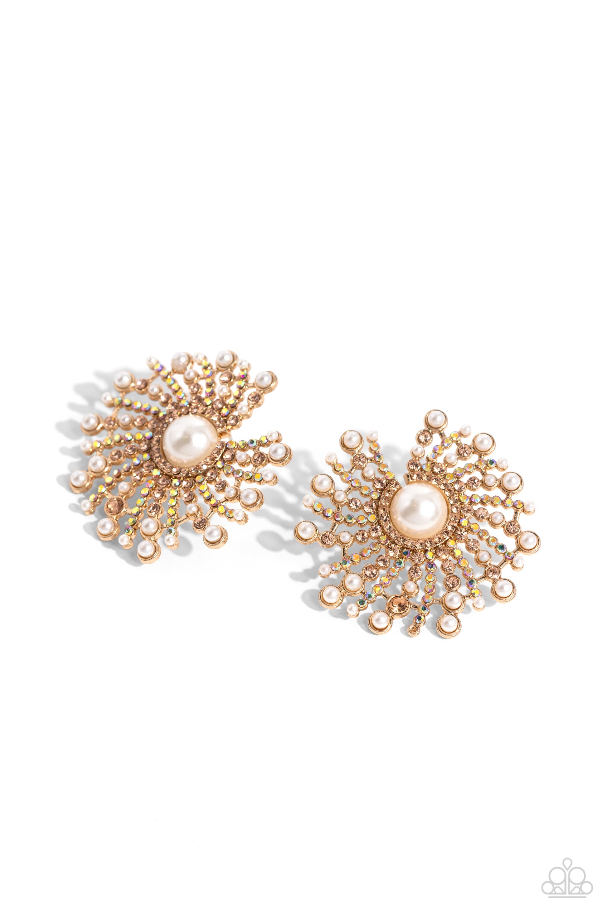 Fancy Fireworks Gold Earrings - Jewelry by Bretta