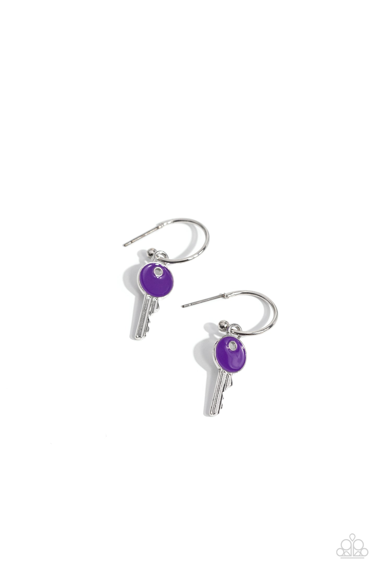 Key Performance Purple Earrings - Jewelry by Bretta
