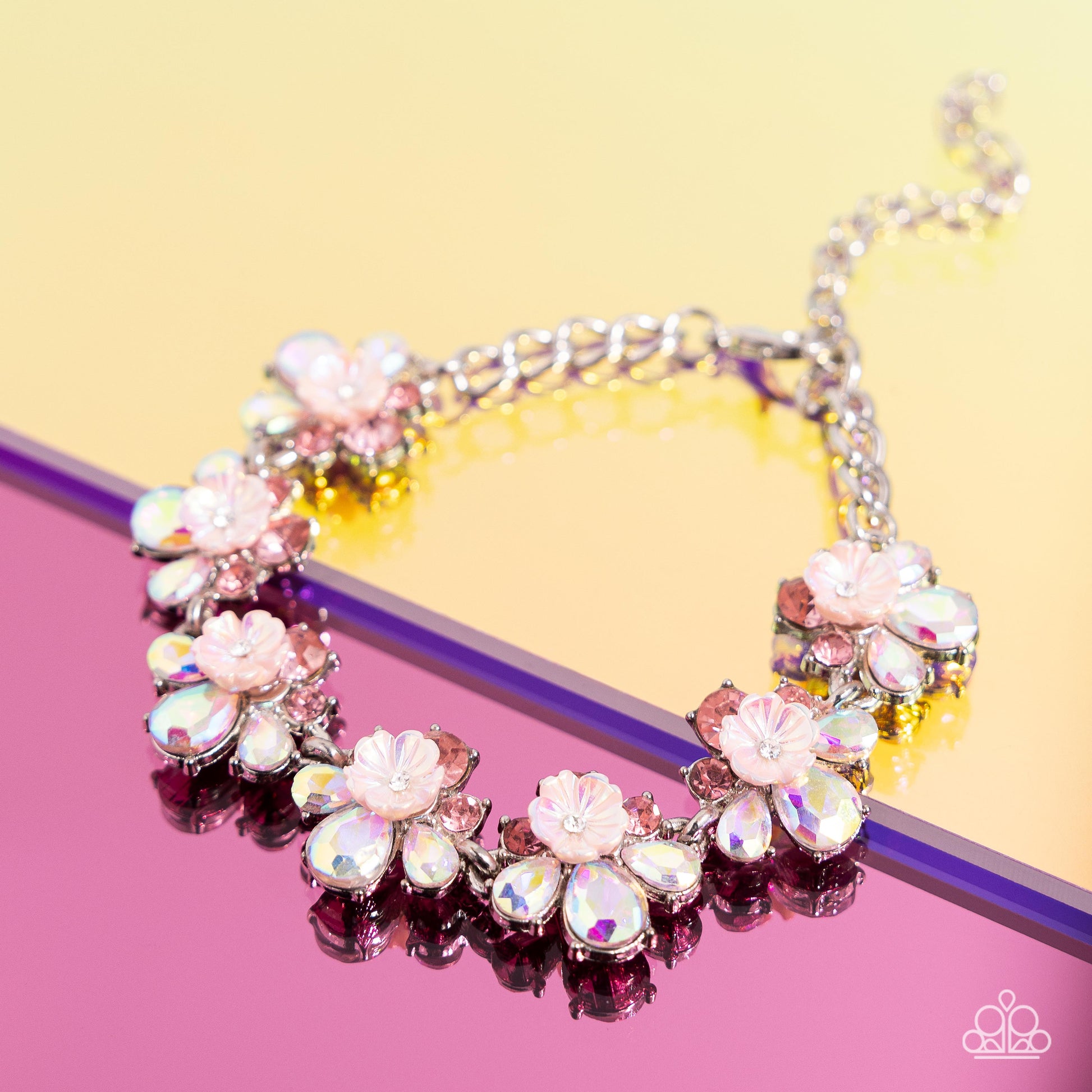 Floral Frenzy Pink Bracelet - Jewelry by Bretta