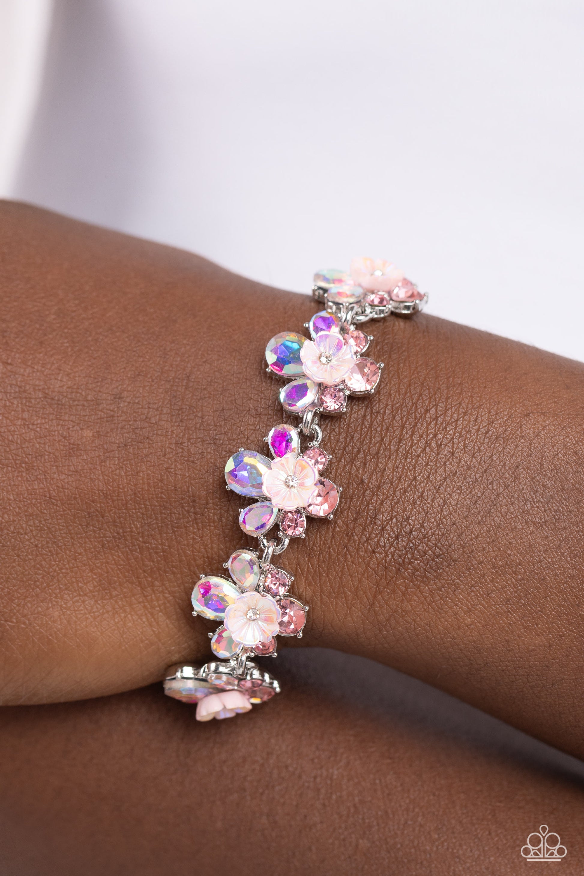 Floral Frenzy Pink Bracelet - Jewelry by Bretta