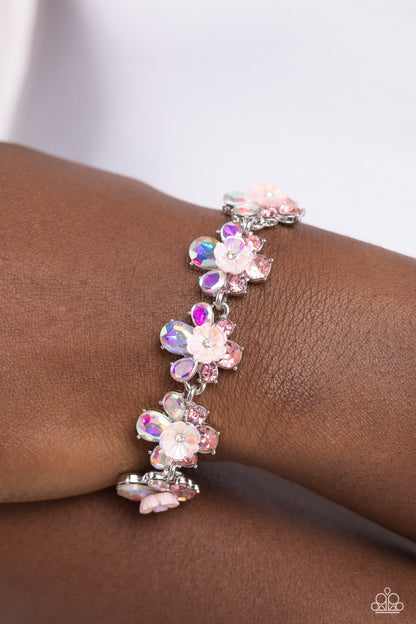Floral Frenzy Pink Bracelet - Jewelry by Bretta