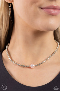 Tasteful Triangles Pink Necklace - Jewelry by Bretta