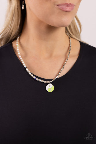 Youthful Yin and Yang Green Necklace - Jewelry by Bretta
