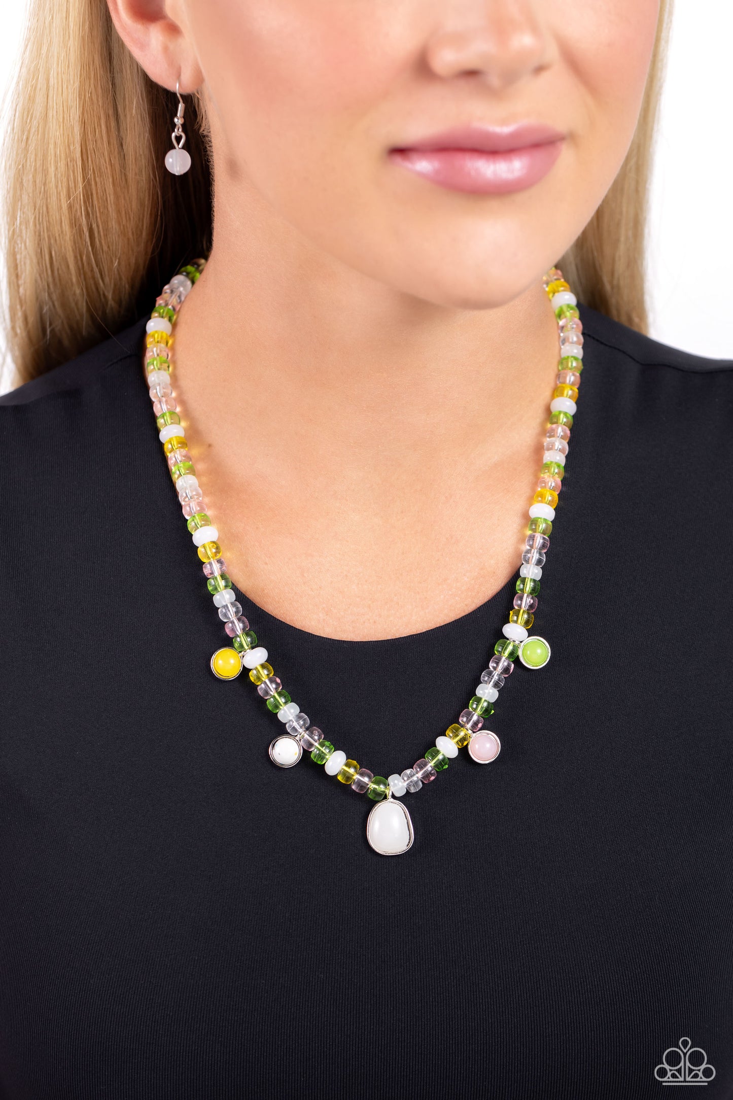 Colorfully California White Necklace - Jewelry by Bretta