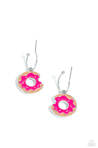 Donut Delivery Pink Earrings - Jewelry by Bretta