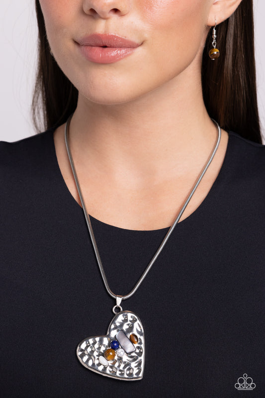 Tilted Trailblazer Brown Necklace - Jewelry by Bretta