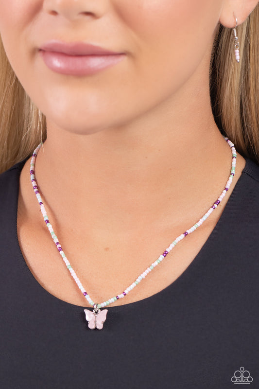 Soaring Shell Pink Necklace - Jewelry by Bretta