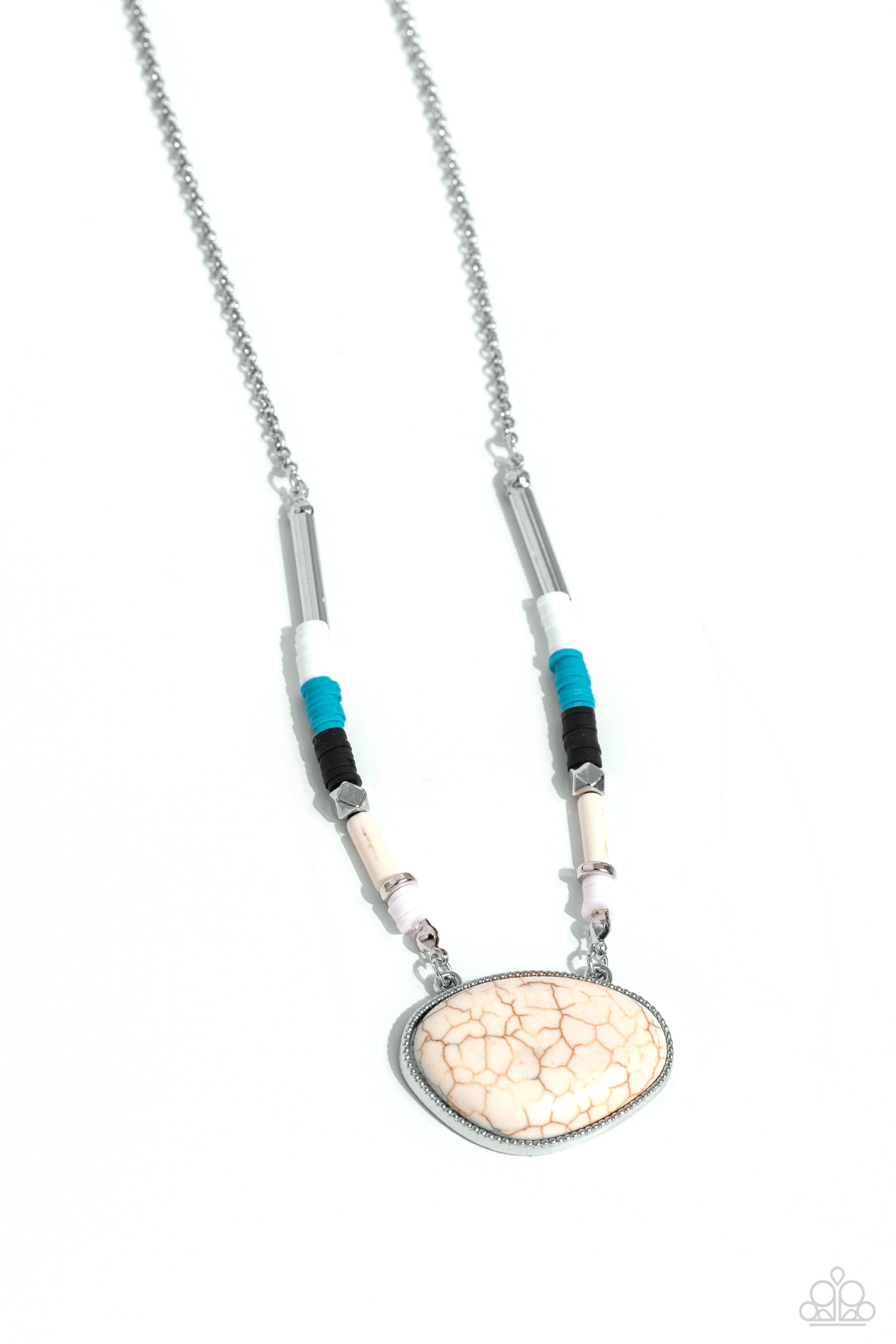 Seize the Sahara White Necklace - Jewelry by Bretta
