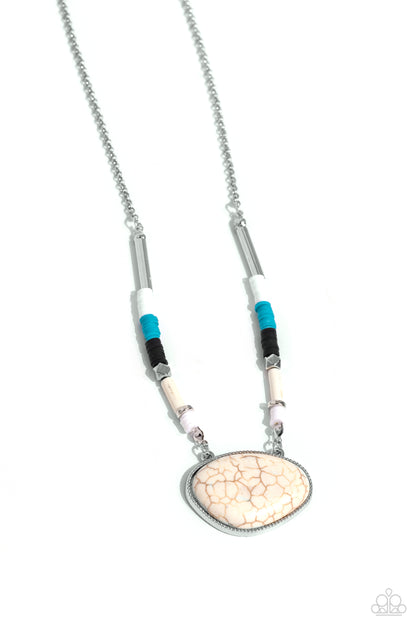 Seize the Sahara White Necklace - Jewelry by Bretta