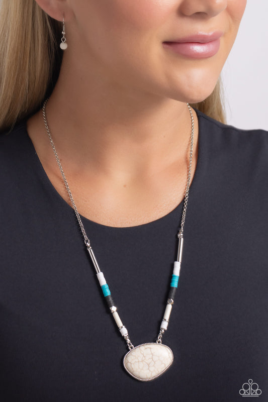 Seize the Sahara White Necklace - Jewelry by Bretta